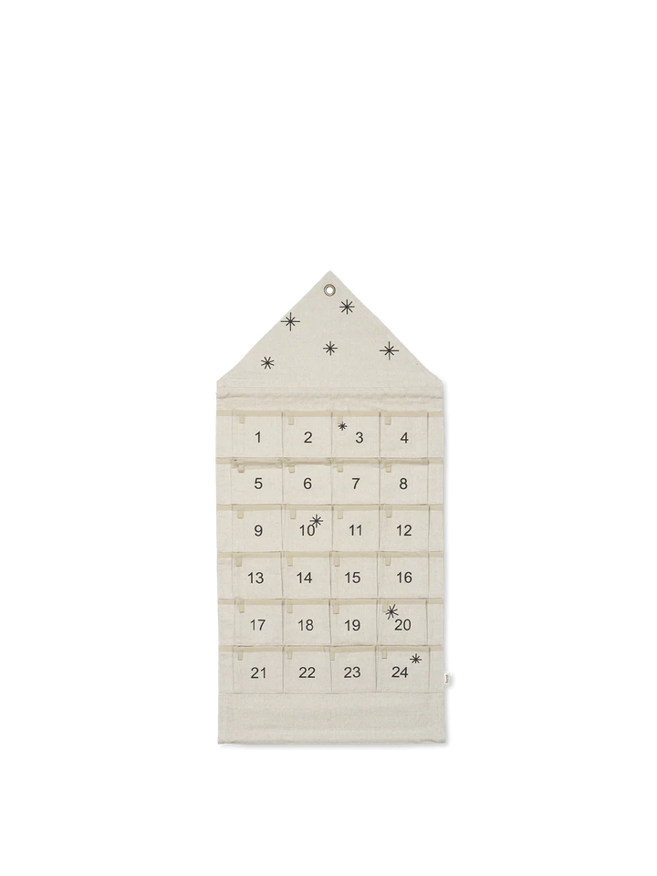 Ferm Living Star Advent Calendar - Sand / Pre Order