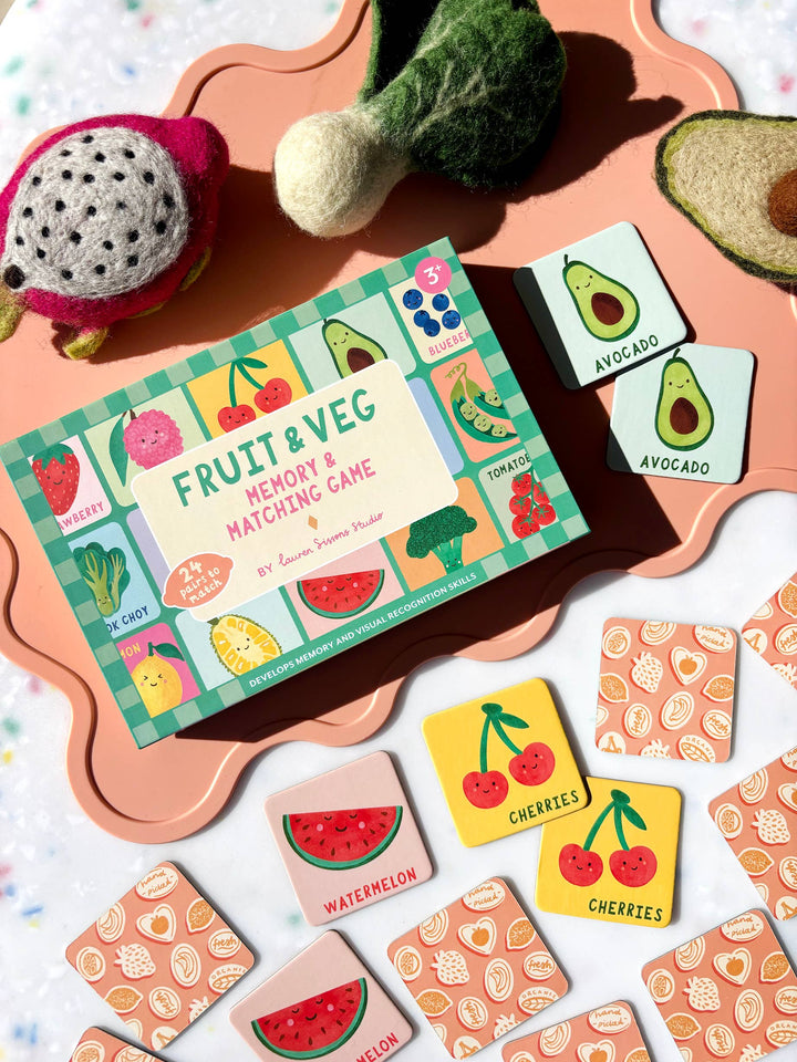 Lauren Sissons Studio Fruit and Veg Memory & Matching Game
