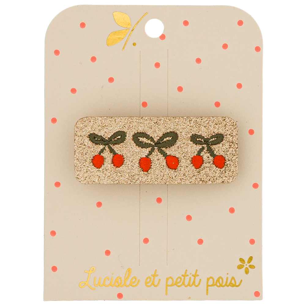 Luciole et Petit Pois Cherry Twist Barrette