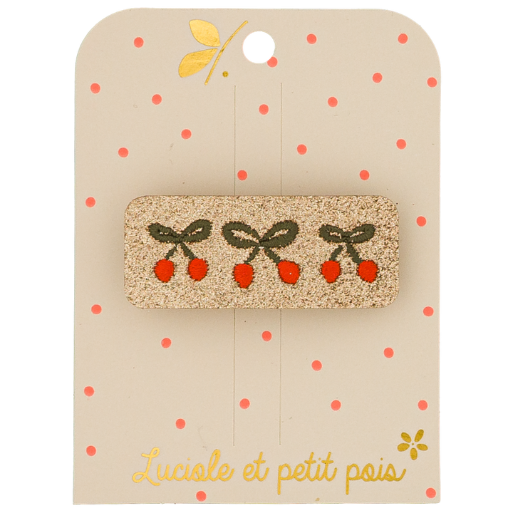 Luciole et Petit Pois Cherry Twist Barrette
