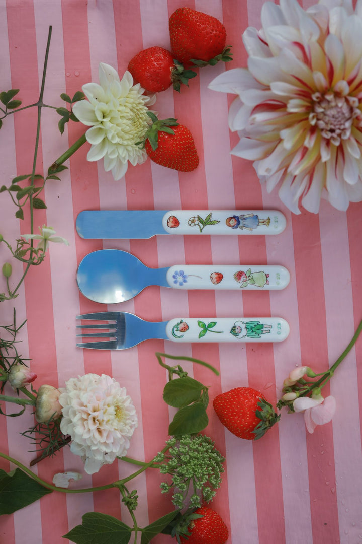 Rätt Start Children's Elsa Beskow Cutlery Set - Flower Child