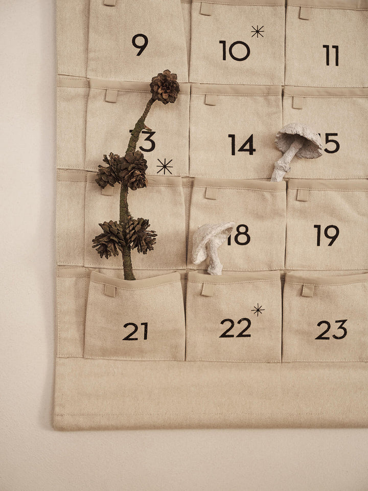 Ferm Living Star Advent Calendar - Sand / Pre Order