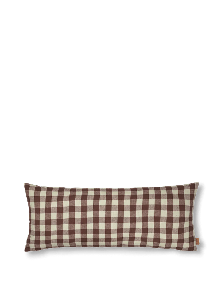 Ferm Living Bothy Check Cushion - Cinnamon/Grey Green