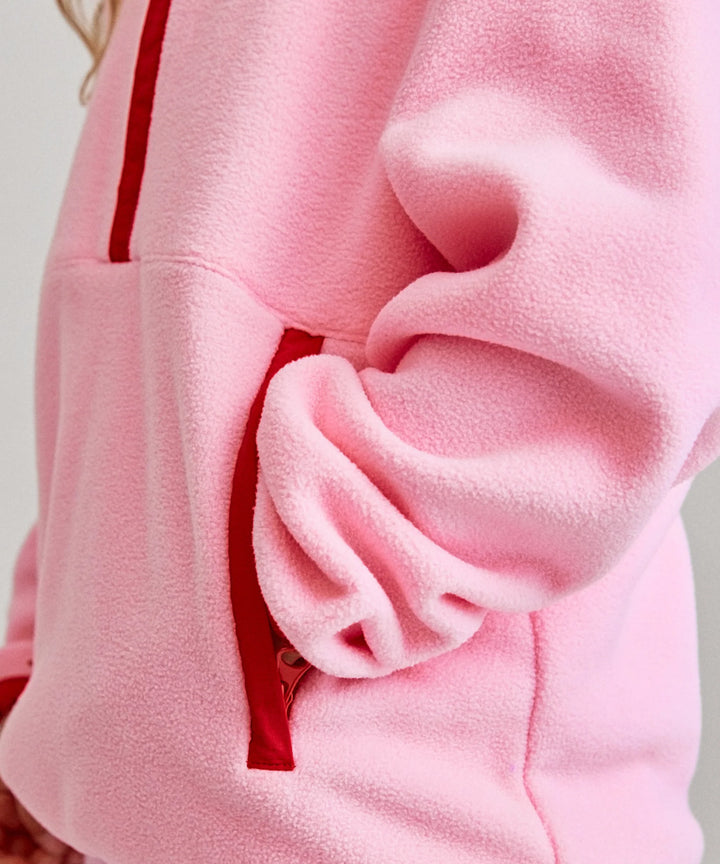 Sonnie Lini Fleece - Baby Pink / Red
