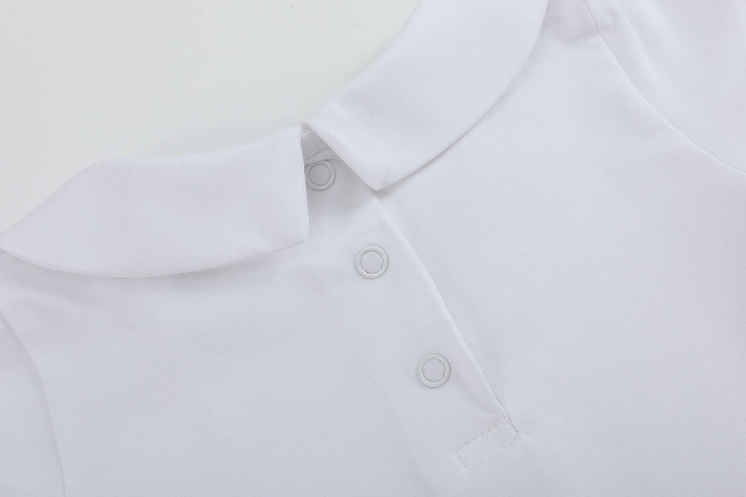 Ben & Lola Thomas Baby Collar Bodysuit - White