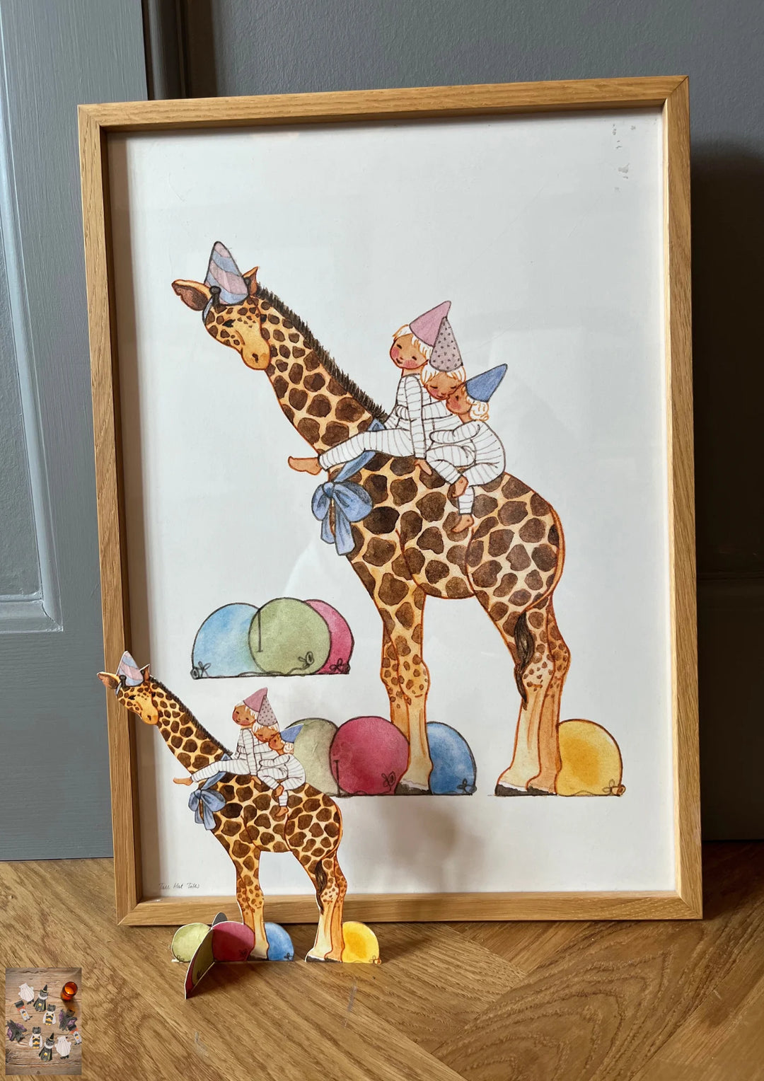Tall Hat Tales Giraffe Print - A3