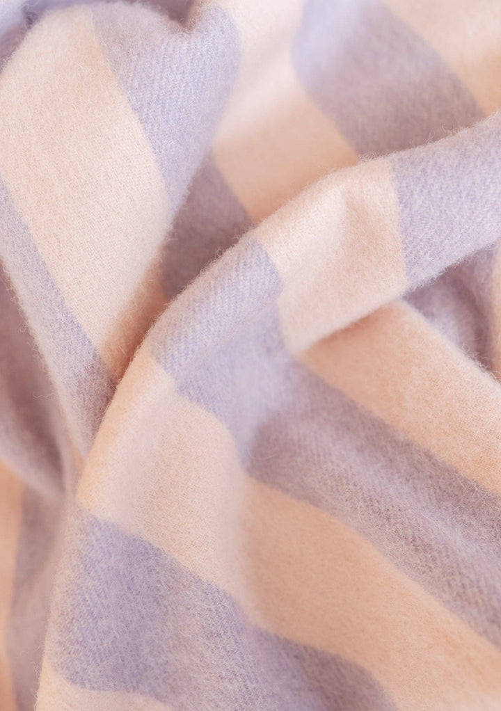 TBCo Lambswool Baby Blanket - Pink & Lilac Stripe