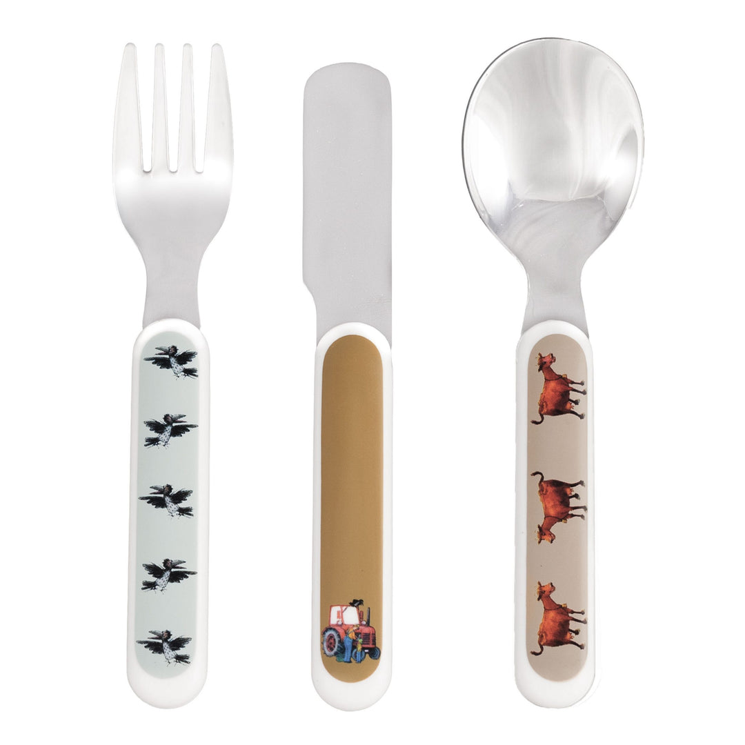 Rätt Start Children's Mamma Mu Cutlery Set - Farm