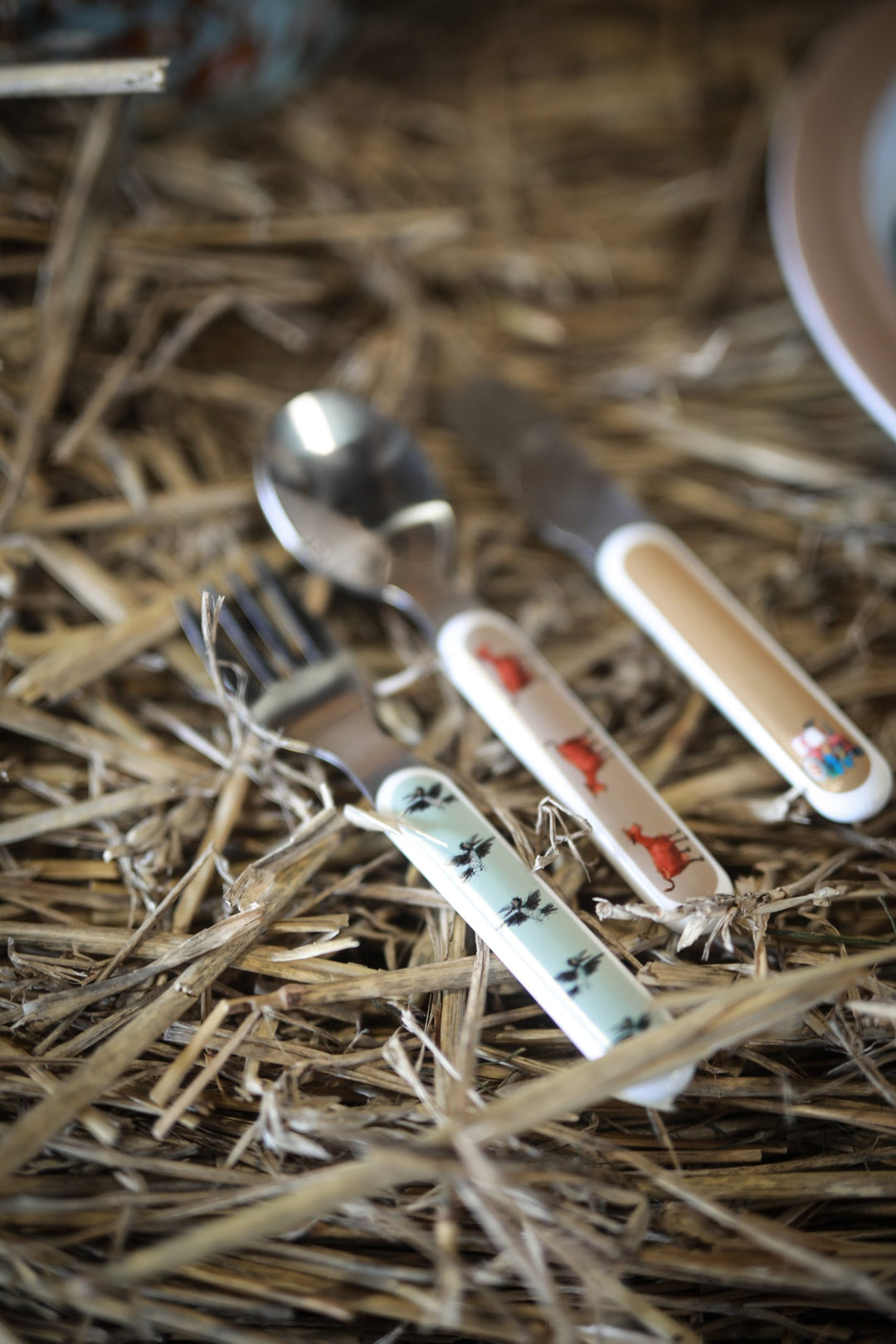 Rätt Start Children's Mamma Mu Cutlery Set - Farm