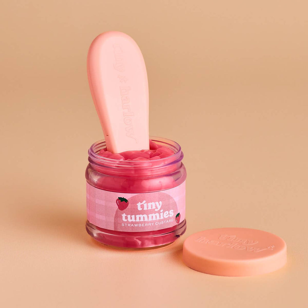 Tiny Harlow Tiny Tummies Dolls Food Jar - Strawberry Custard