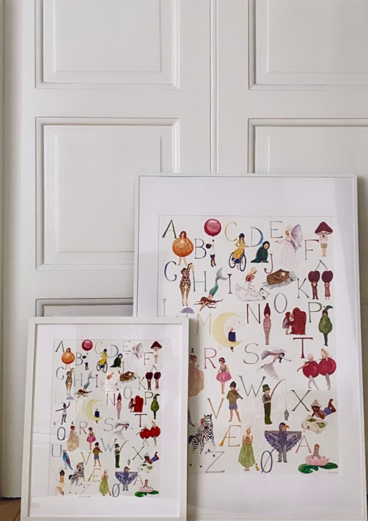 Tall Hat Tales ABC Print - 50 x 70