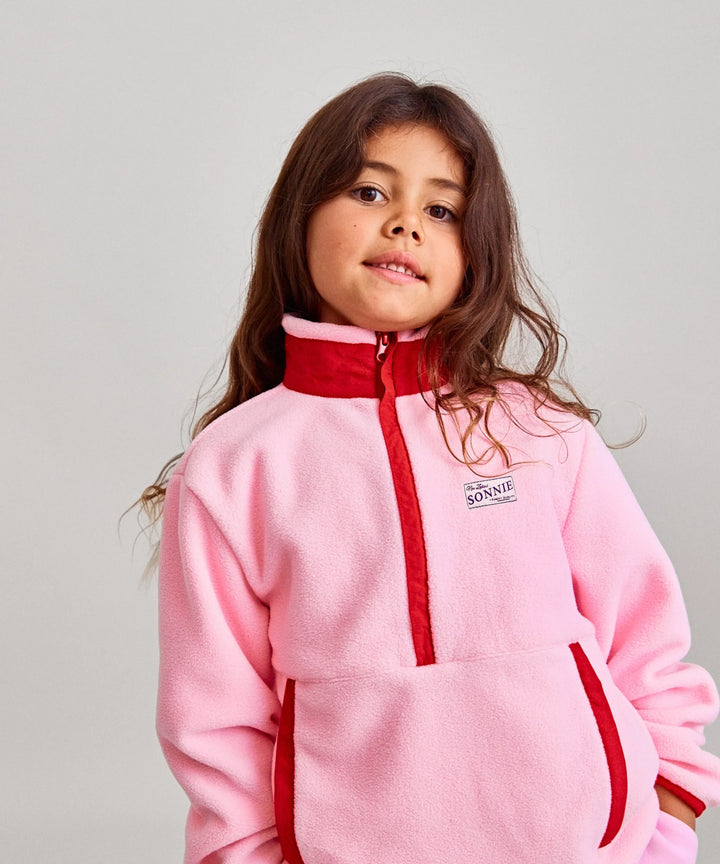 Sonnie Lini Fleece - Baby Pink / Red
