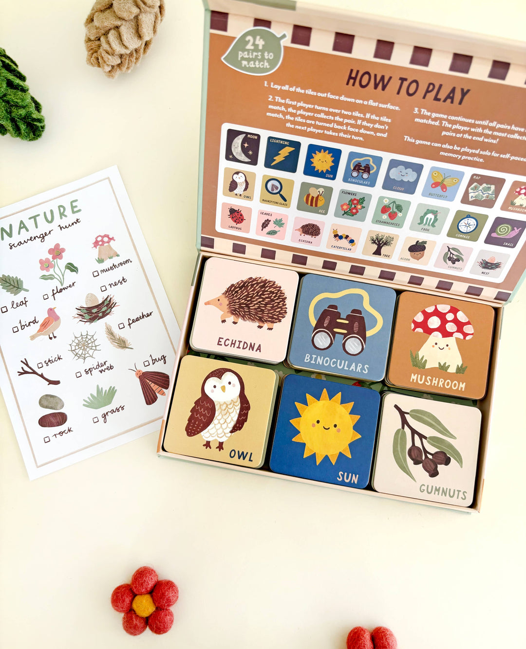 Lauren Sissons Studio - Forest Finds Memory & Matching Game