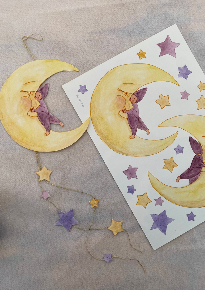 Tall Hat Tales Birthday Decoration - Månebarn