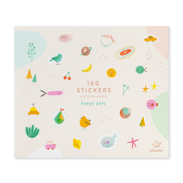 Edicare Editora 160 Sticker Set - Happy Days