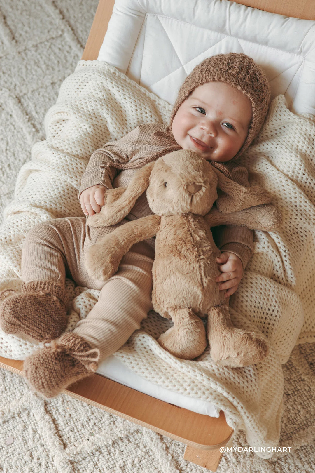 Jamie Kay Snuggle Bunnies - Penelope the Bunny - Caramel