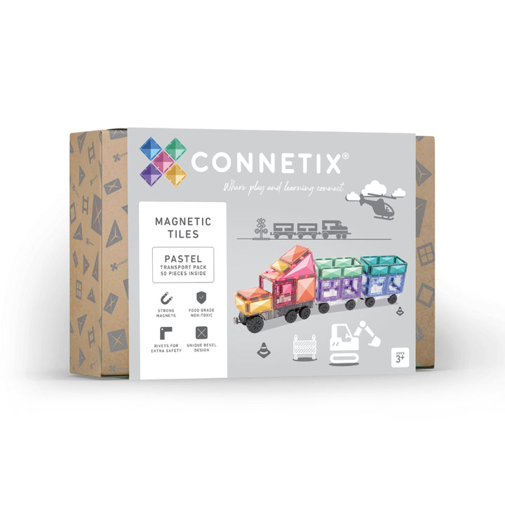 Connetix Pastel Transport PASTEL 50 Pieces