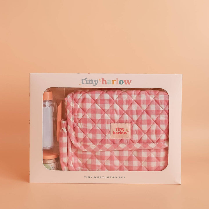 Tiny Harlow Doll Nurturers Set - Pink Gingham