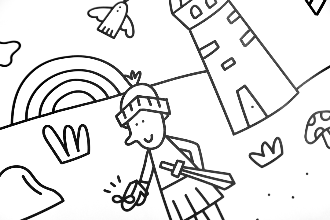 Edicare Editora Colouring 5 Metre Roll - Princesses