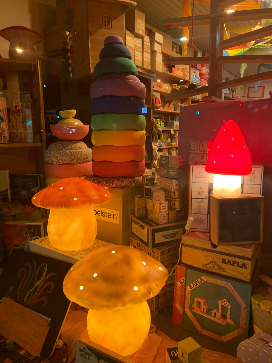 Egmont Toys Heico Lamp / Medium Mushroom - Chocolate