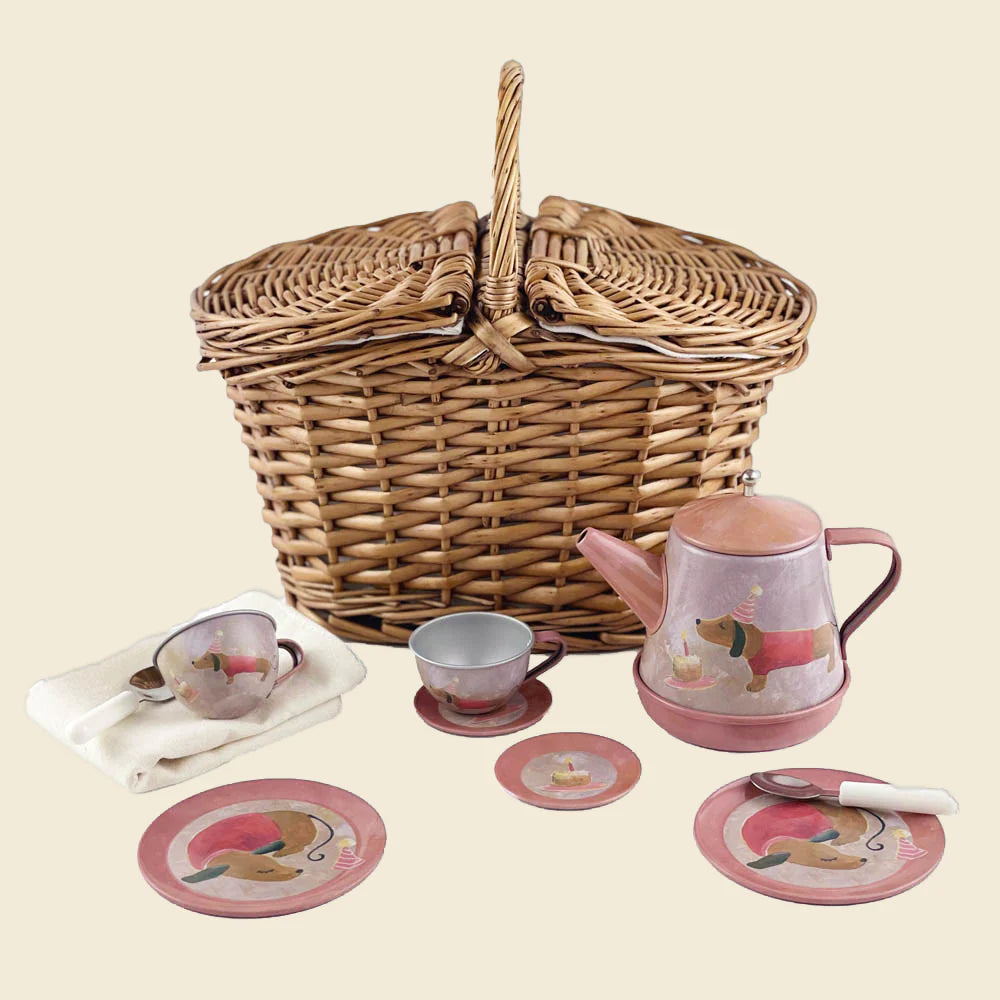 Egmont Toys Musical Tin Tea Set - Dogs / Pre Order