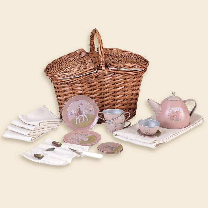 Egmont Toys Children’s Size Musical Tin Tea Set - Princess
