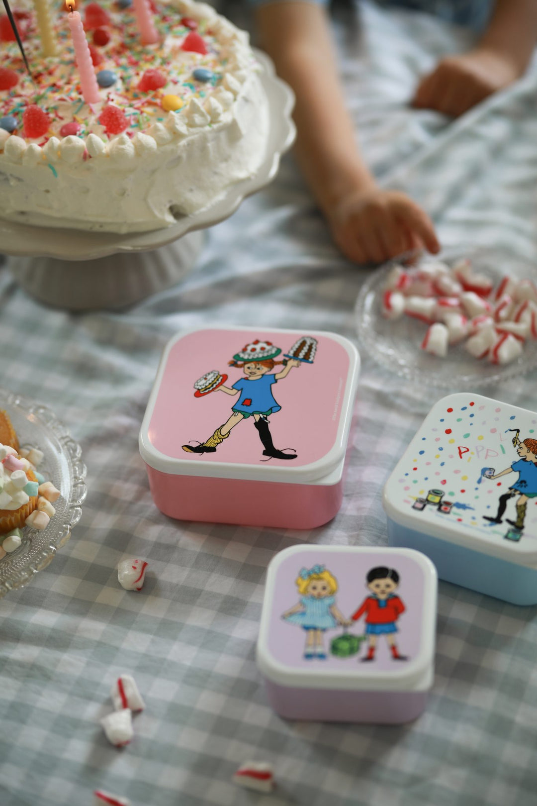 Rätt Start Children's Pippi Longstocking Snack Box 3 Set - Pippi Birthday