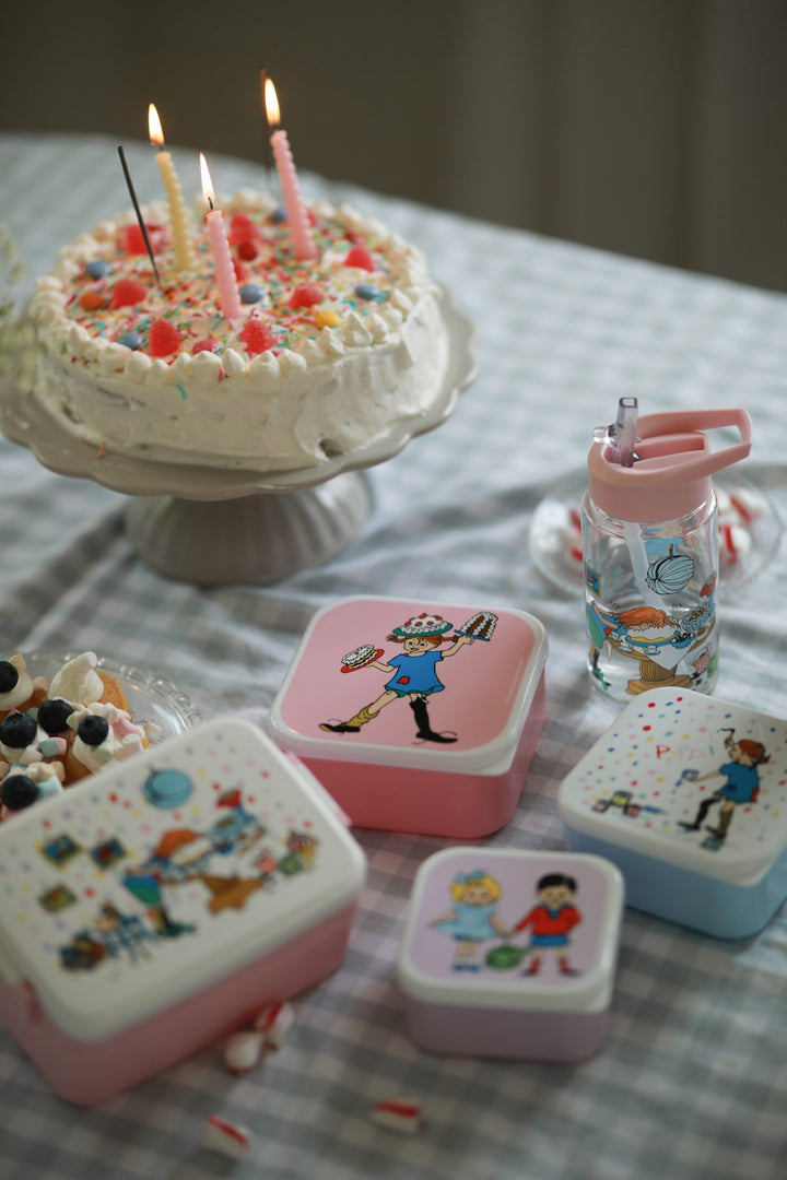 Rätt Start Children's Pippi Longstocking Snack Box 3 Set - Pippi Birthday