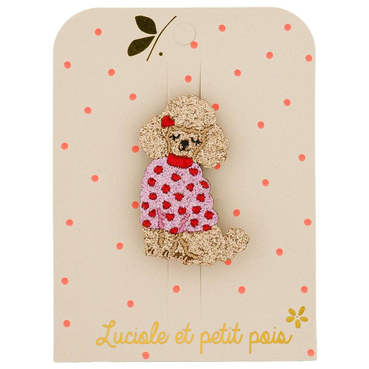 Luciole et Petit Pois Poodle Brooch