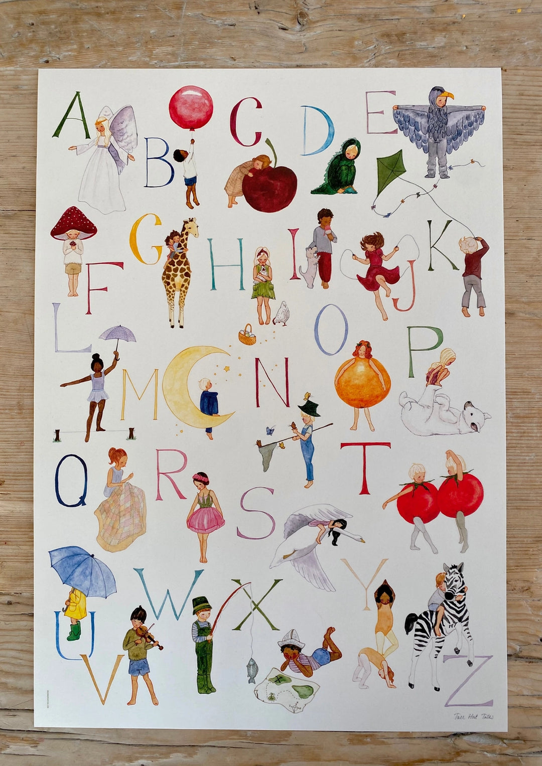 Tall Hat Tales ABC Print - 50 x 70