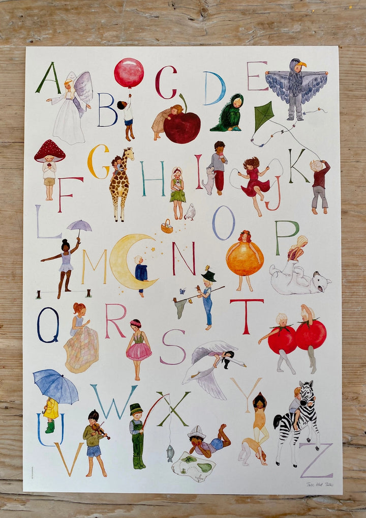 Tall Hat Tales ABC Print - 50 x 70