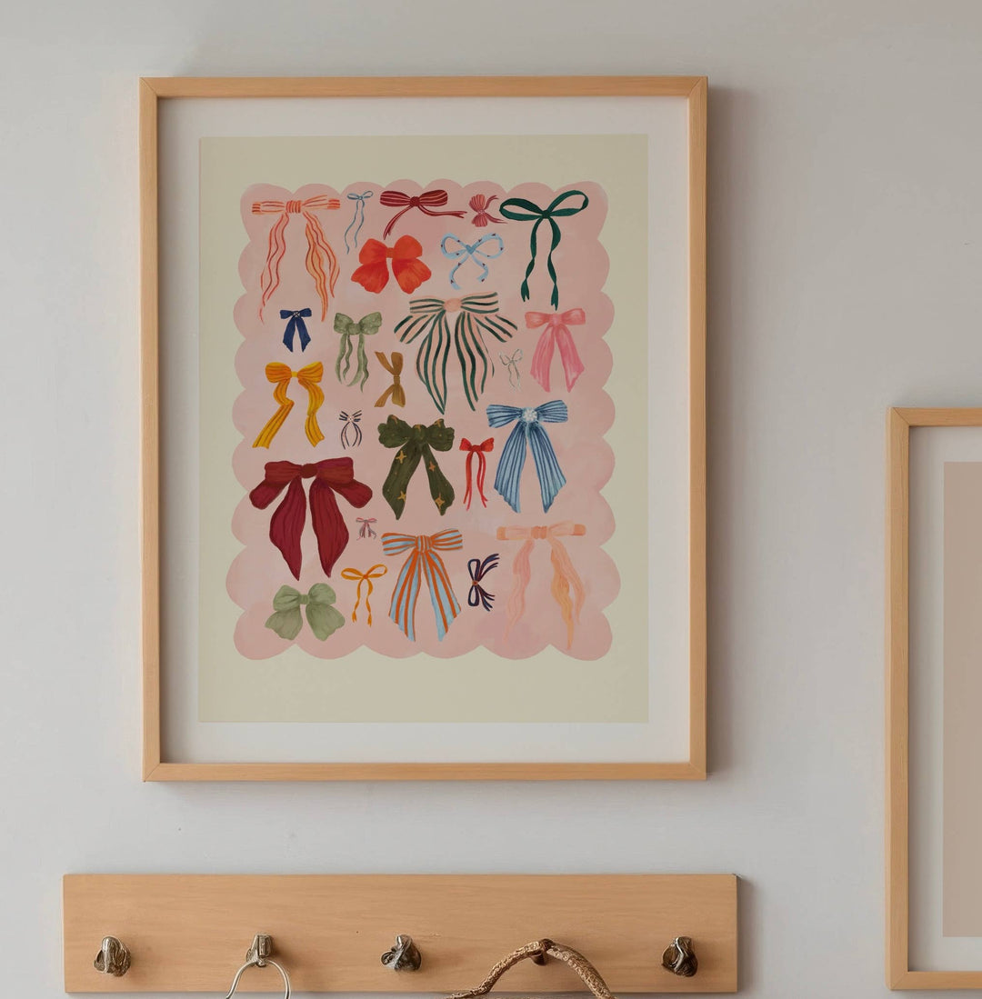 Kate Fox Design Multi Bow Print - A3