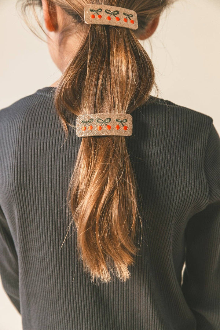 Luciole et Petit Pois Cherry Twist Barrette