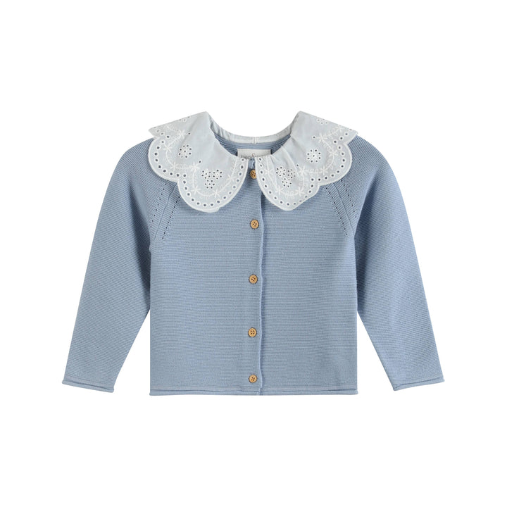 Ben & Lola Esme Cotton Cardigan - Soft Blue