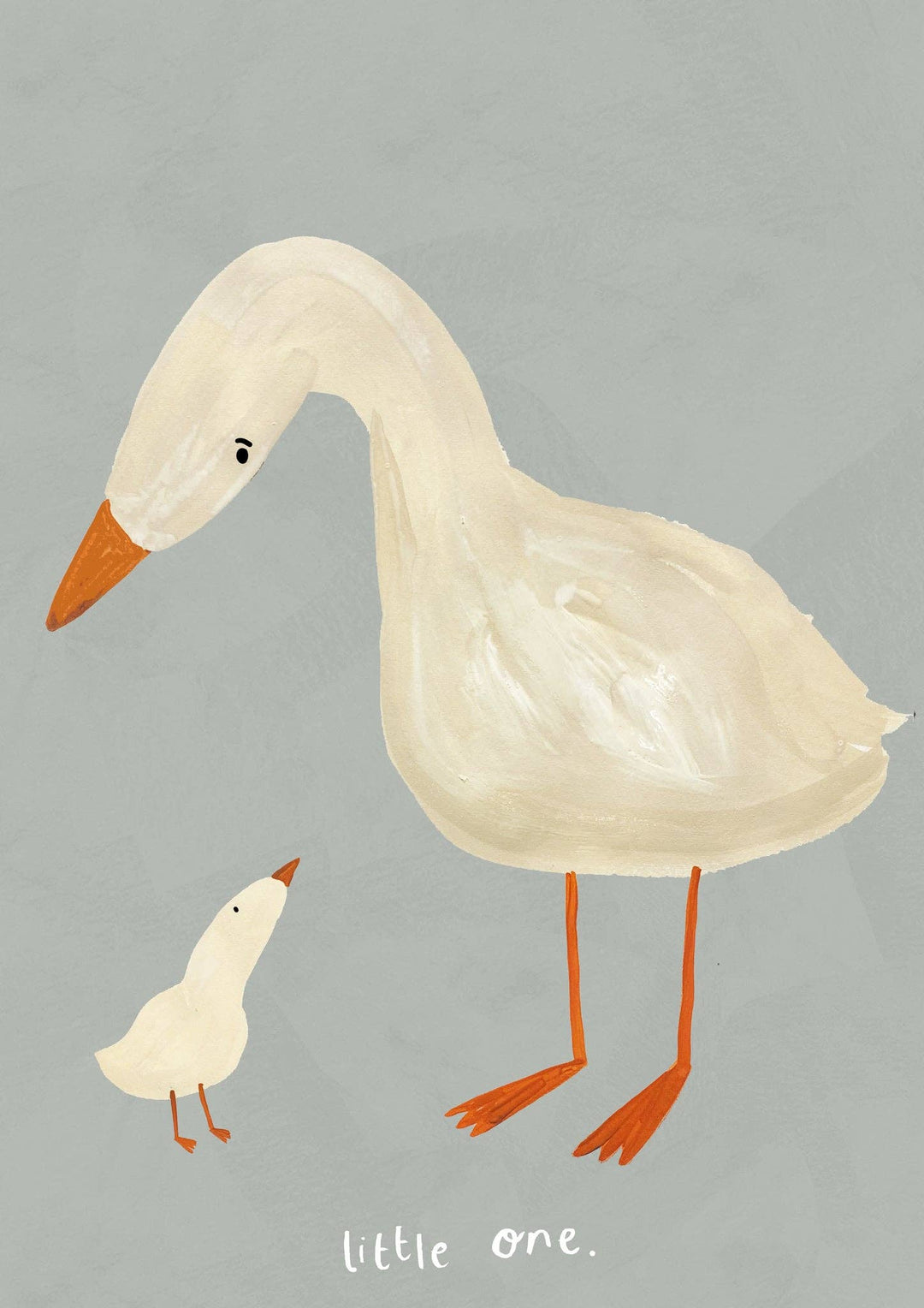 Yaya Studio Little One Geese A3 Print - Blue