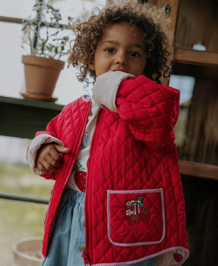 Fliink Kota Reversible Strawberry Jacket - Sandshell