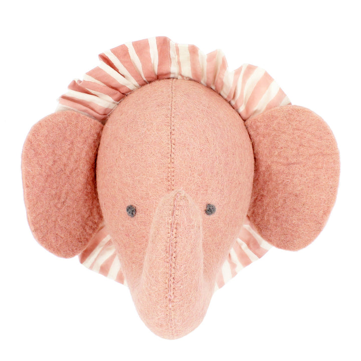 Fiona Walker England Elephant with Vintage Ruff Head Mini - Pink