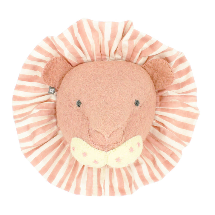 Fiona Walker England Lion with Vintage Ruff Head Mini - Pink