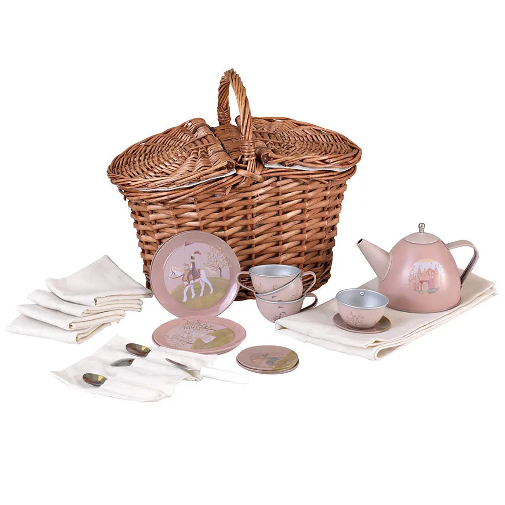 Egmont Toys Children’s Size Musical Tin Tea Set - Princess