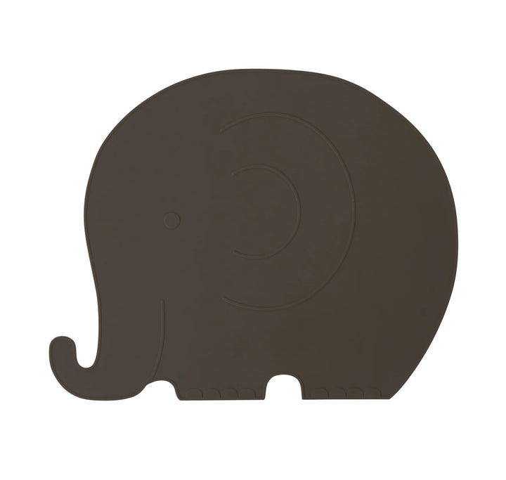 OYOY Mini Henry Elephant Placemat - 309 Choko