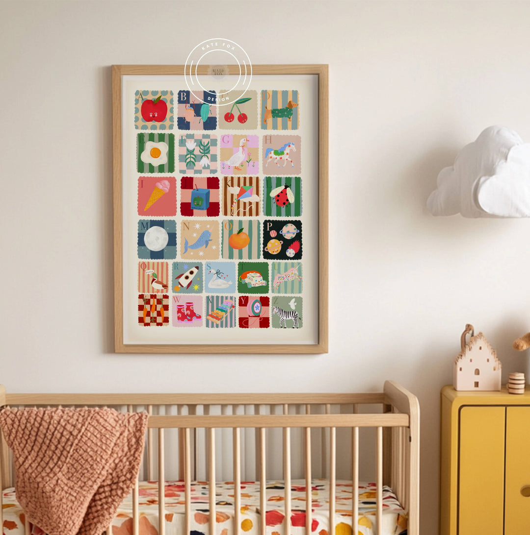 Kate Fox Design Cool Kids Alphabet Print - A3