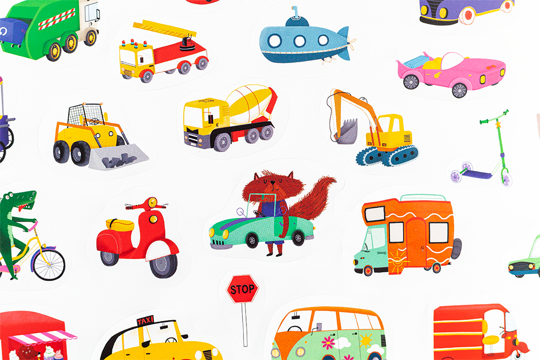 Edicare Editora 160 Sticker Set - Vehicles
