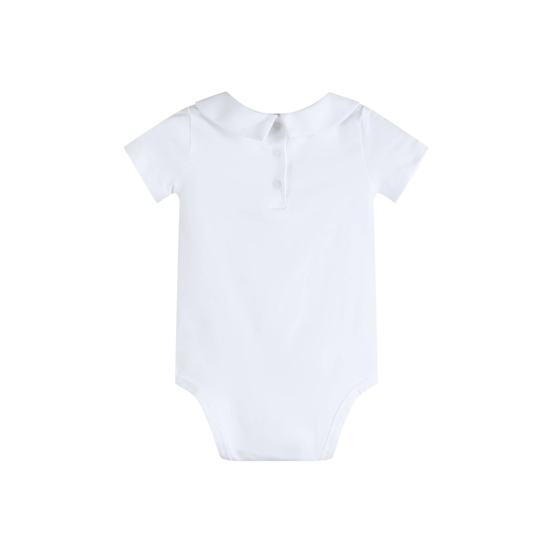 Ben & Lola Thomas Baby Collar Bodysuit - White