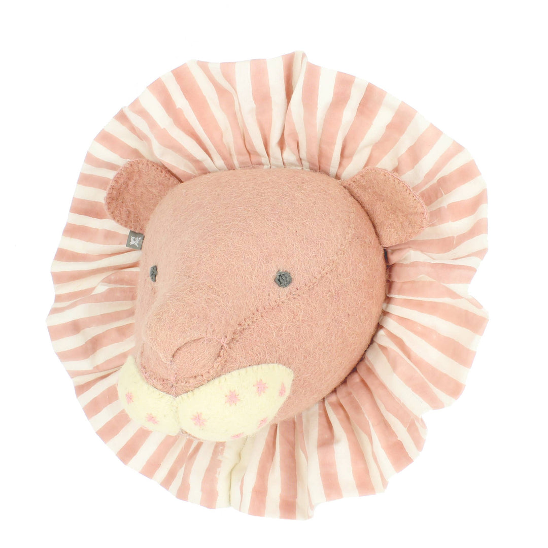 Fiona Walker England Lion with Vintage Ruff Head Mini - Pink