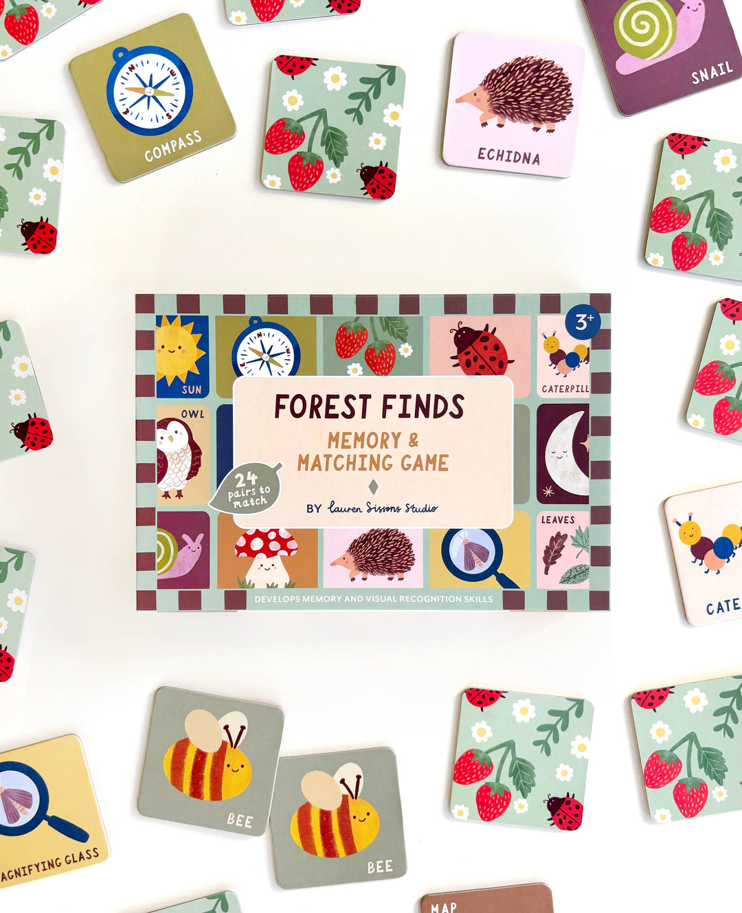 Lauren Sissons Studio - Forest Finds Memory & Matching Game