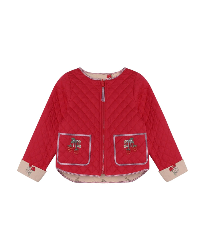 Fliink Kota Reversible Strawberry Jacket - Sandshell