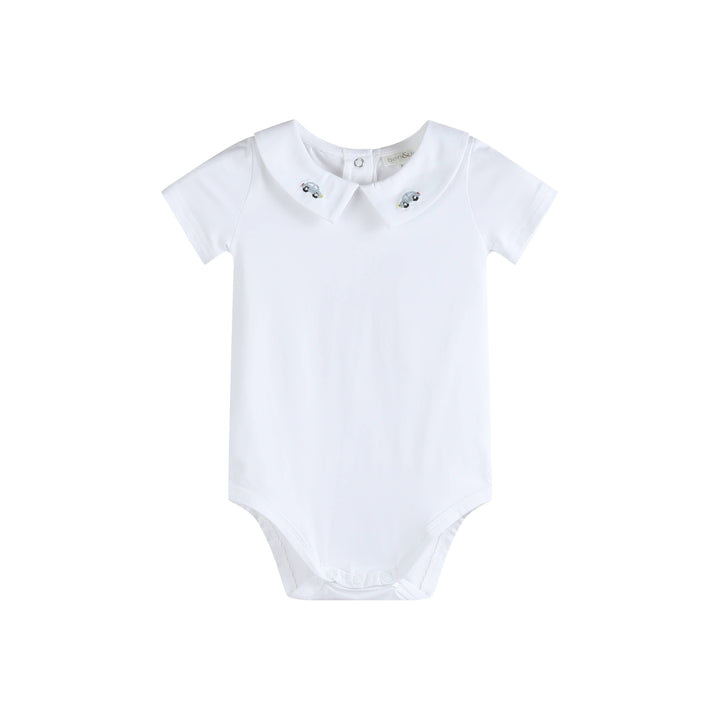 Ben & Lola Thomas Baby Collar Bodysuit - White