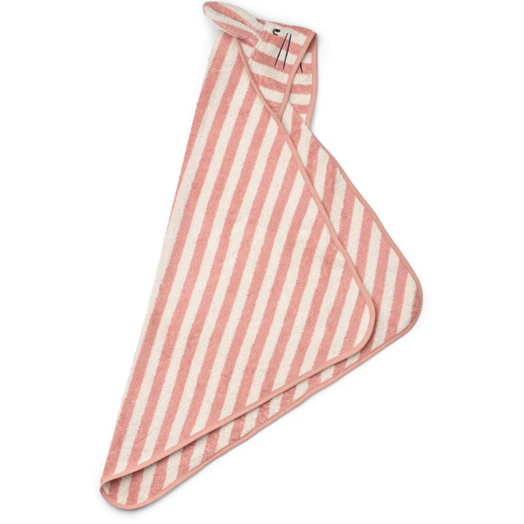 Liewood Albert Hooded Towel - Creme De La Creme Stripe