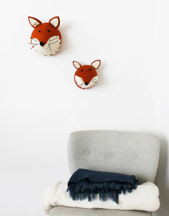 Fiona Walker England Mini Fox Head - Multi