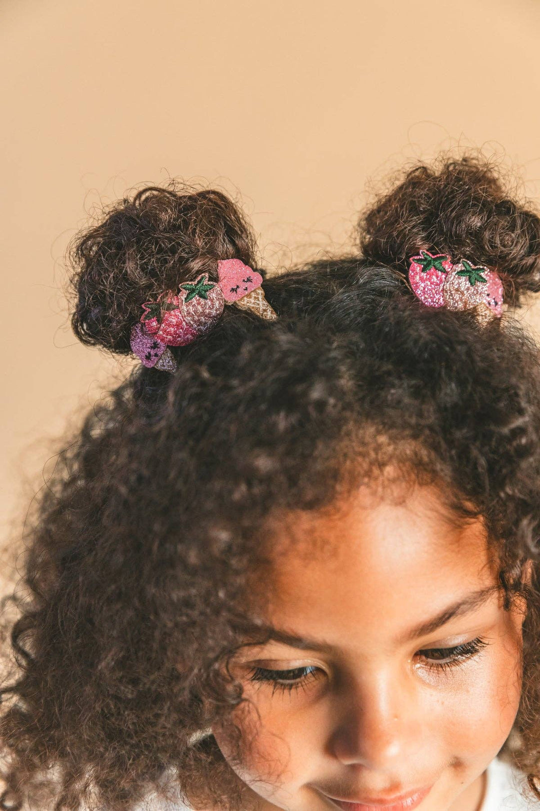 Luciole et Petit Pois Strawbie The Strawberries Mini Elastics - Pair